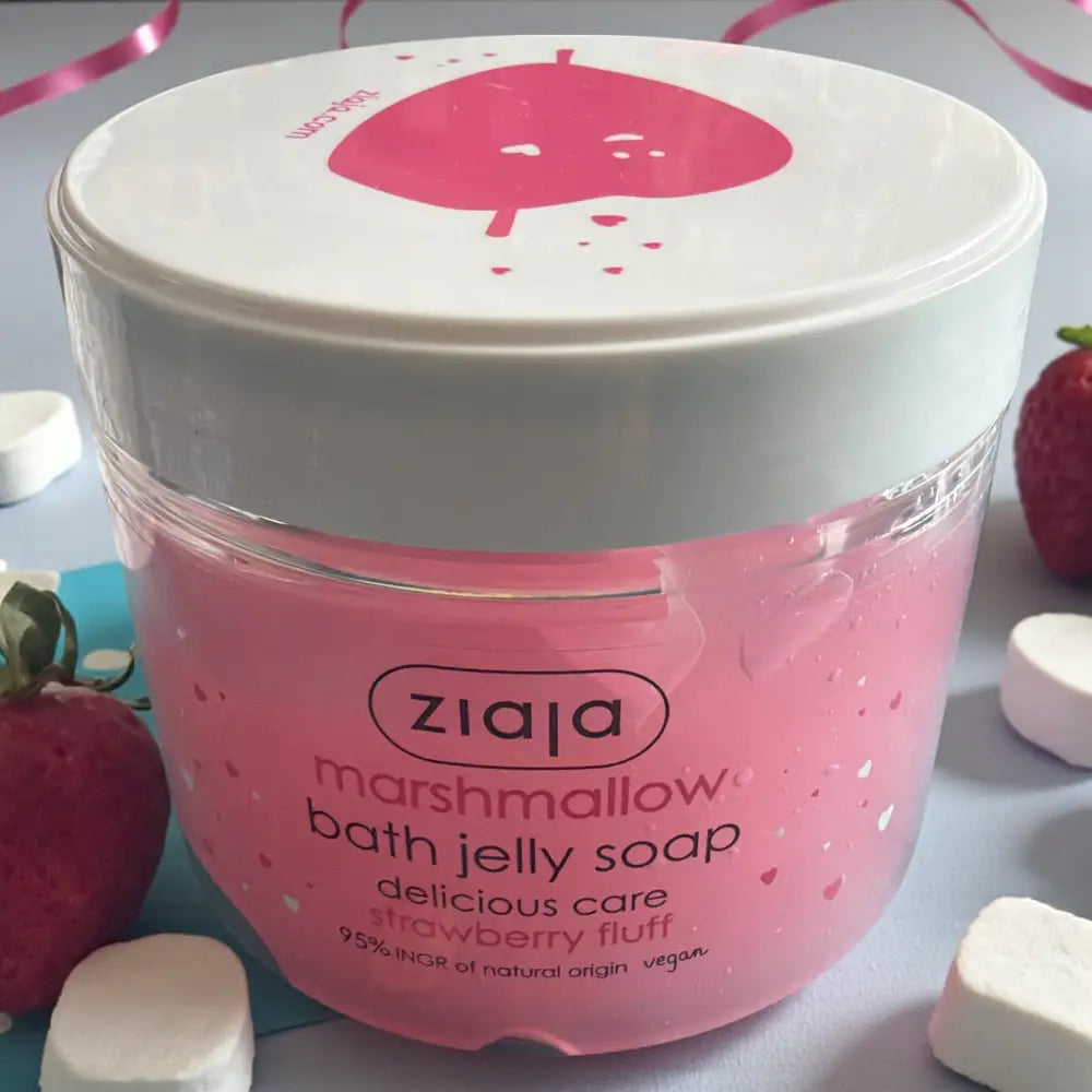 🍬 savon mousse Gélifié Guimauve Ziaja fraise - Gel douche