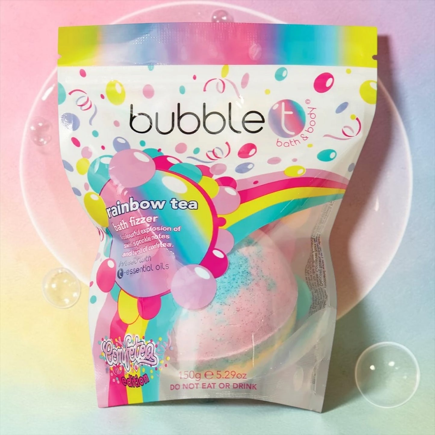 Grosse boule de bain arc en ciel 150 g 🌈