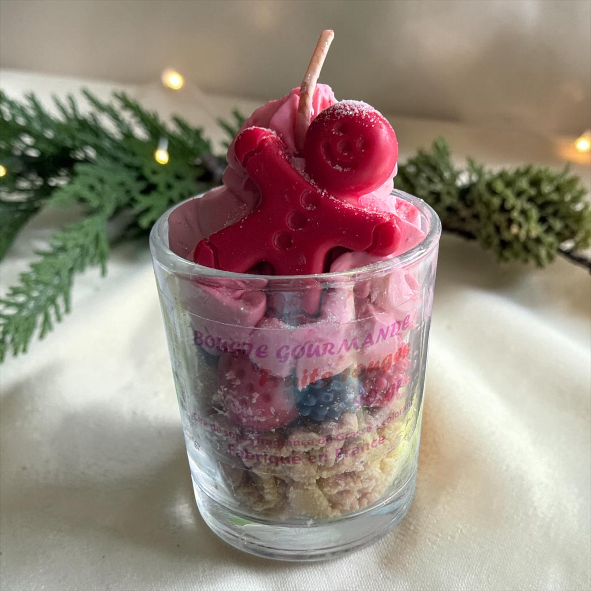 Bougie gourmande fruits rouges