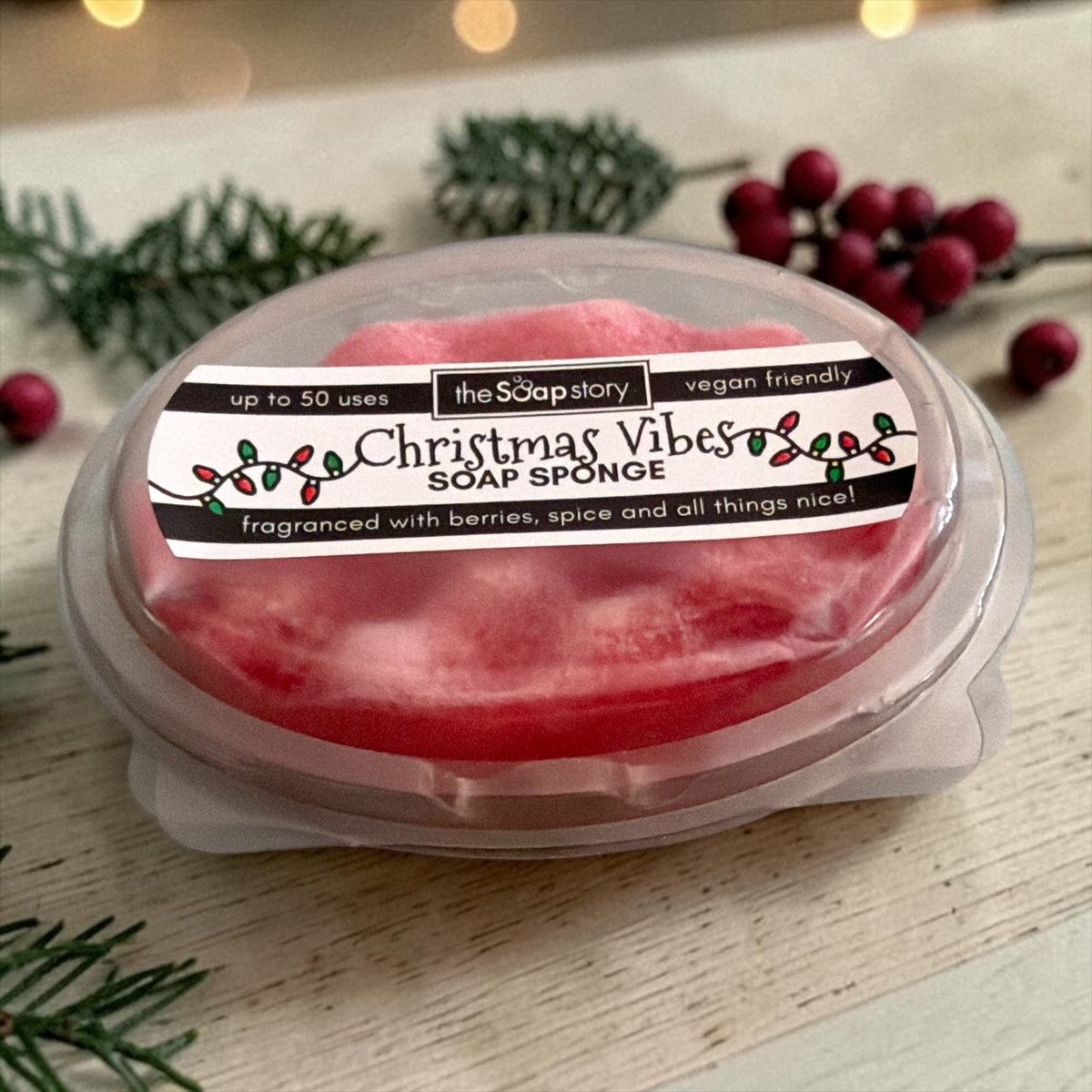 Éponge moussante parfum au choix