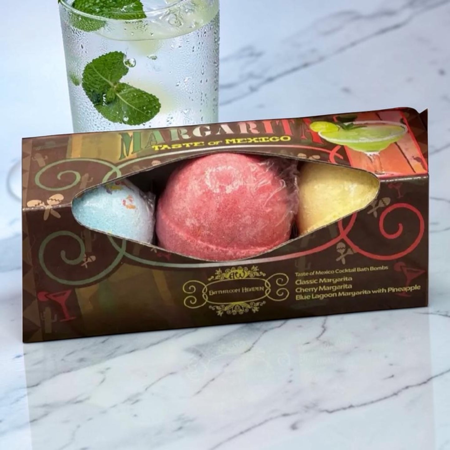 Coffret de 3 bombes de bain parfum Cocktail 🍹