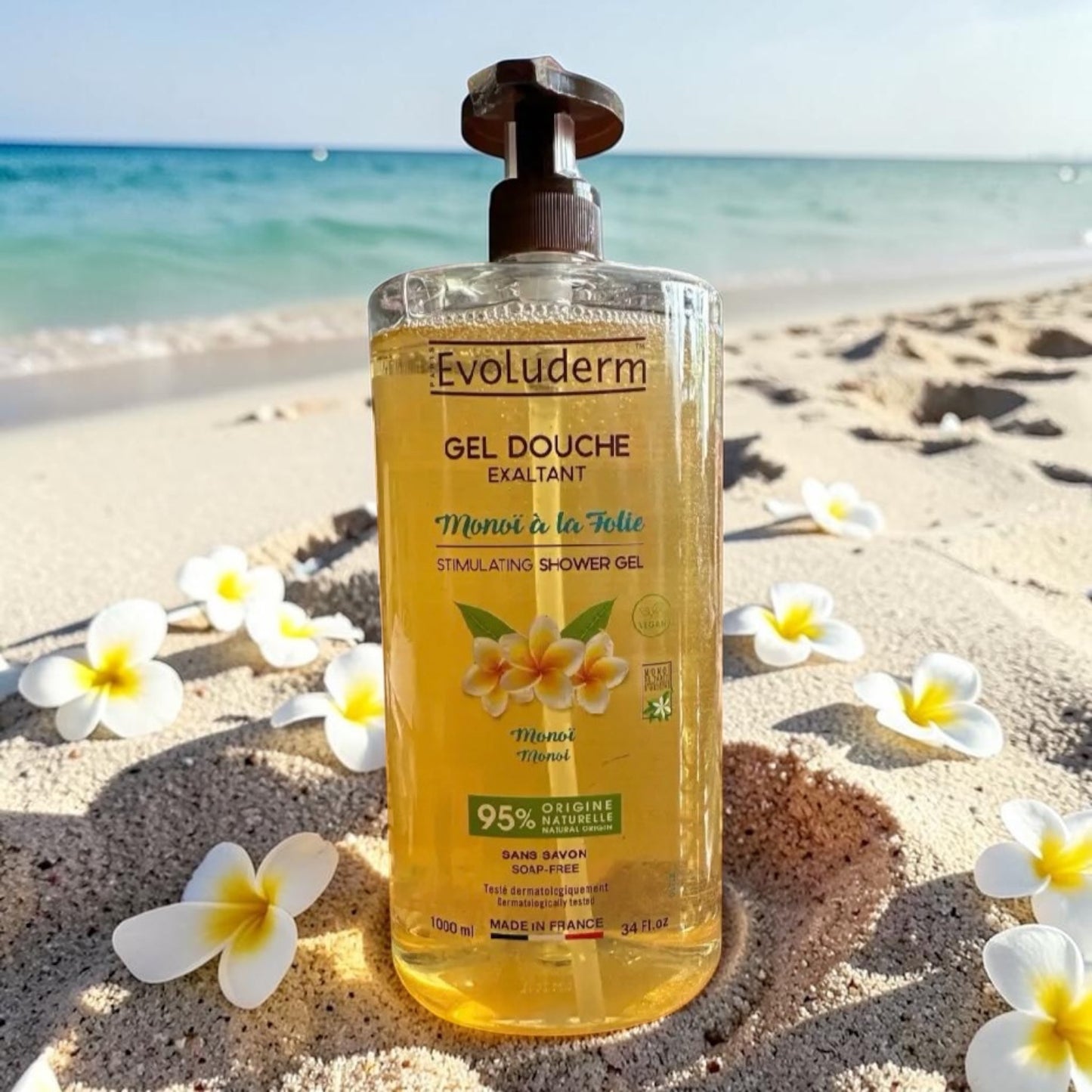 Gel douche exaltant Monoï à la folie 1000 ml ou 500 ml