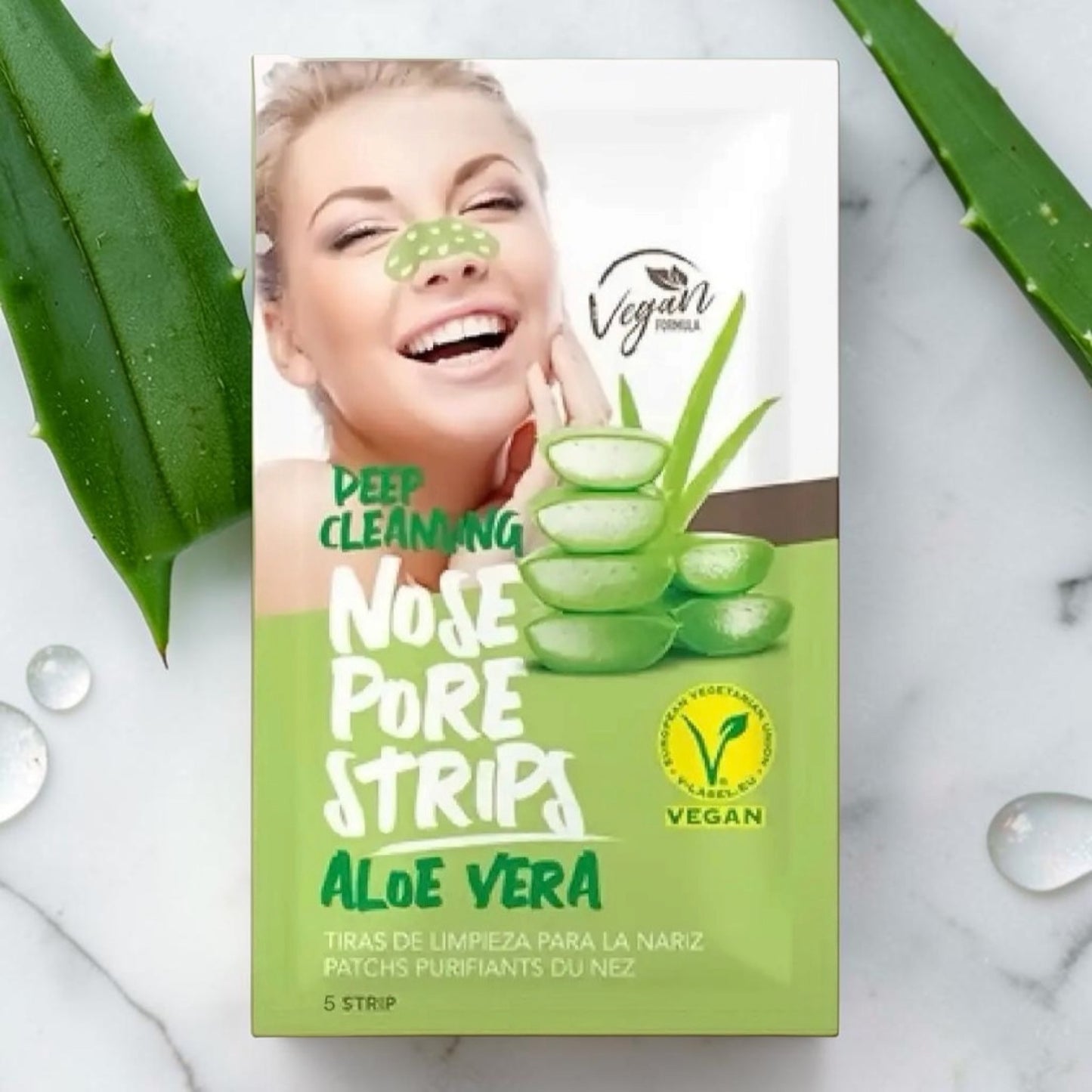 Patch nez à l'aloe vera