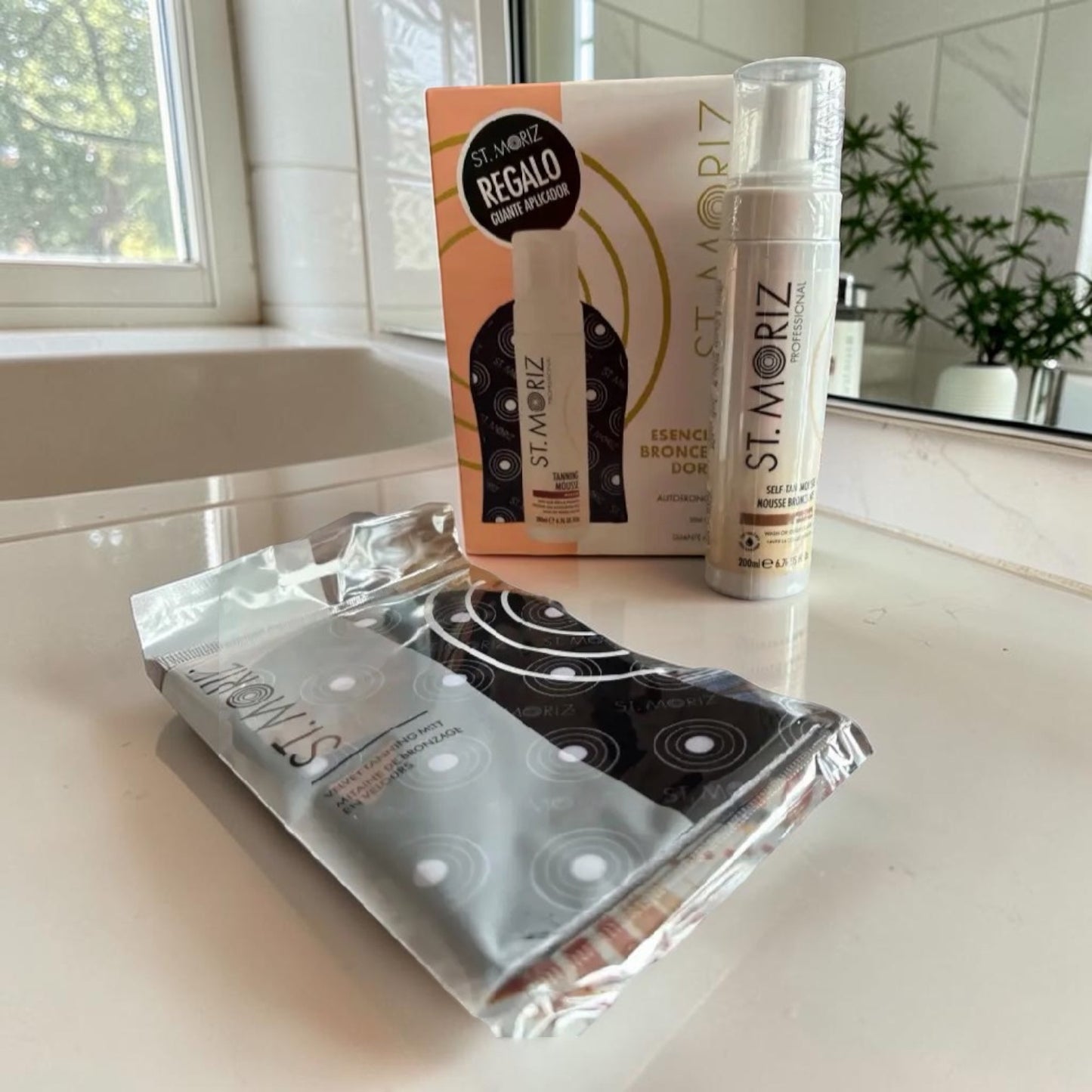 Set mousse autobronzante médium avec gant