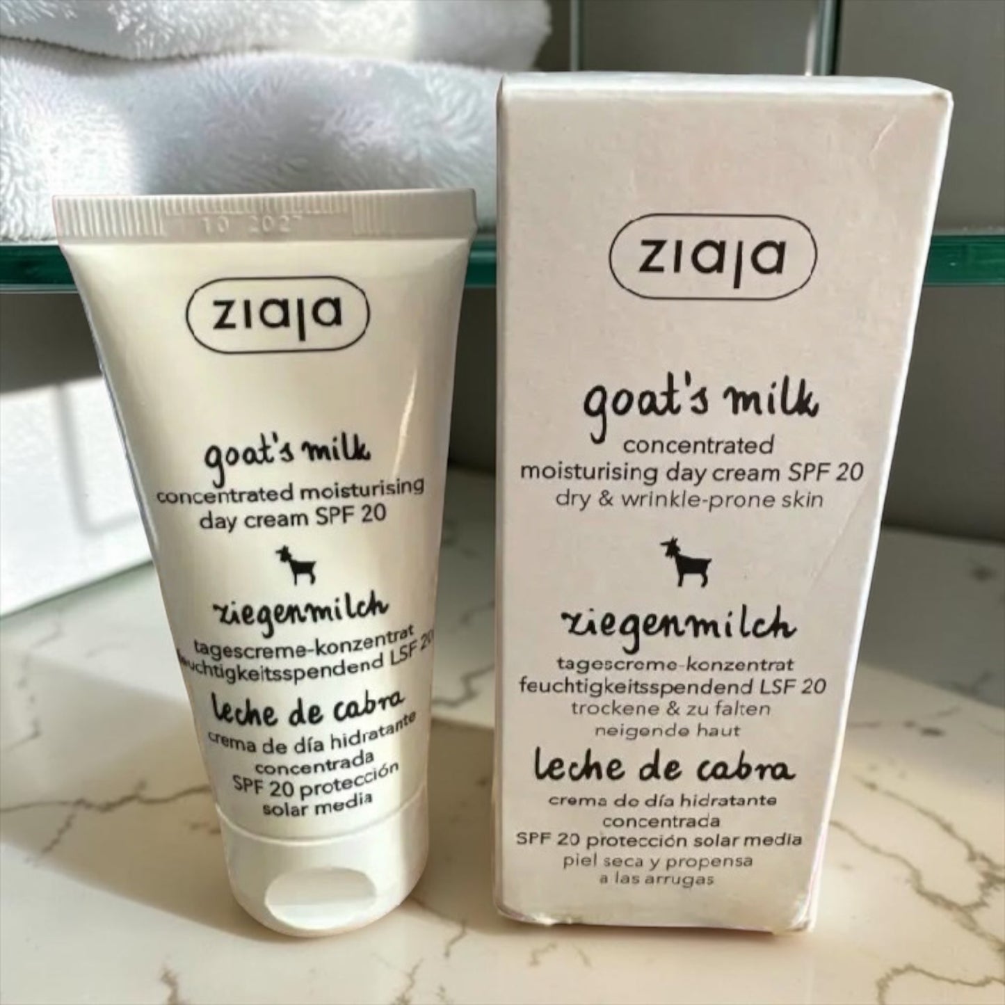 Crème Hydratante Concentrée au Lait de Chèvre SPF20🐐
