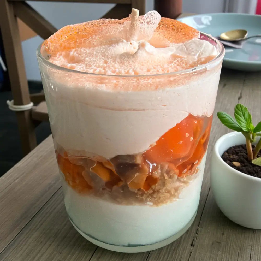 Bougie tiramisu abricot - Bougie