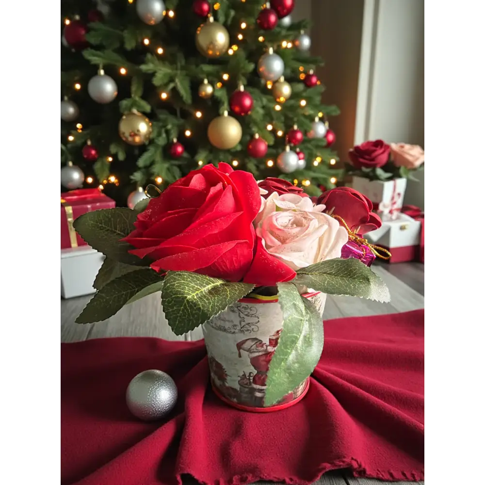 Bouquet Magie de Noël 🎄 - Fleur en petales de savon