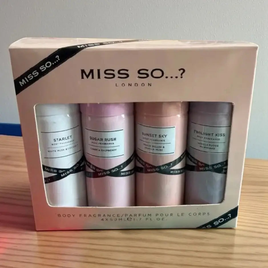 Coffret de 4 brumes Miss So 50 ml - Coffrets