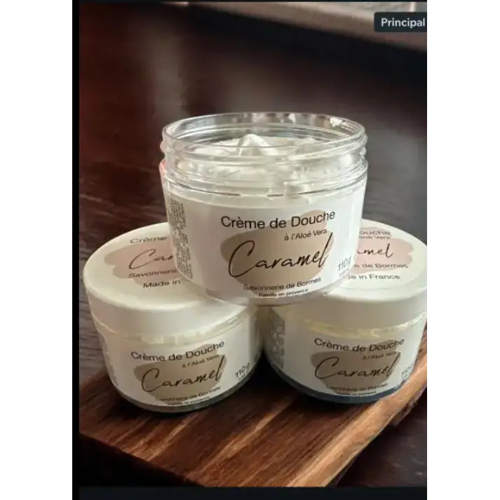 Crème de douche aloe vera Caramel ou F’eur d oranger amande - Crème de douche