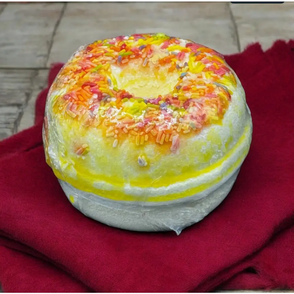 Donuts de Bain Gourmands parfum au choix - Citron meringué - Bombe de bain