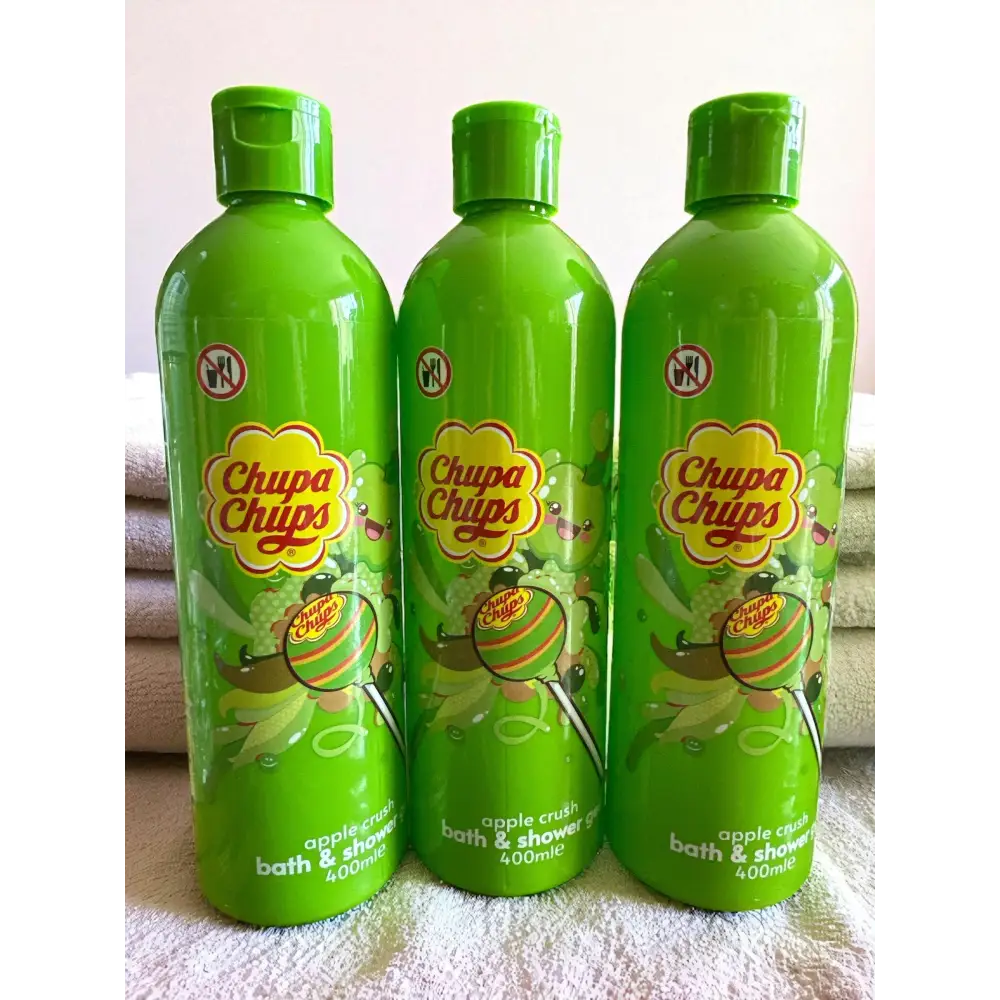Gel douche et bain moussant Chupa chups sucette pomme 400 ml Gel douche