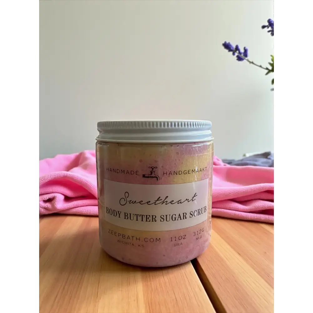 Gros pot de gommage au sucre - Sweetheart vanille et fruit rouge