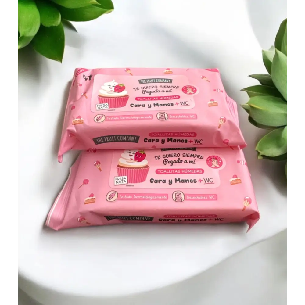 Lingettes multi usage mains visage et wc parfum au choix - Fraise chantilly - Lingettes