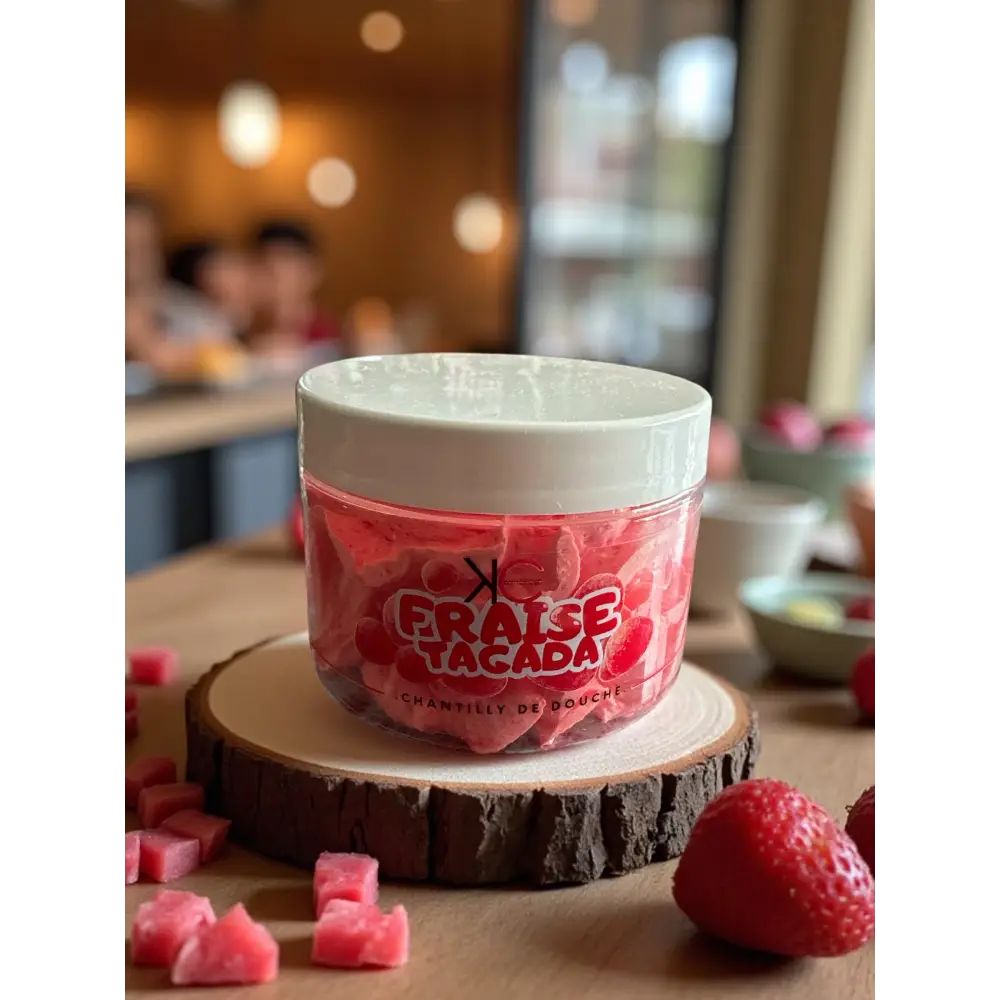 Nouvelle Chantilly (gel douche fouetté) de douche 100 g au choix - Fraise tagada - Chantilly de douche