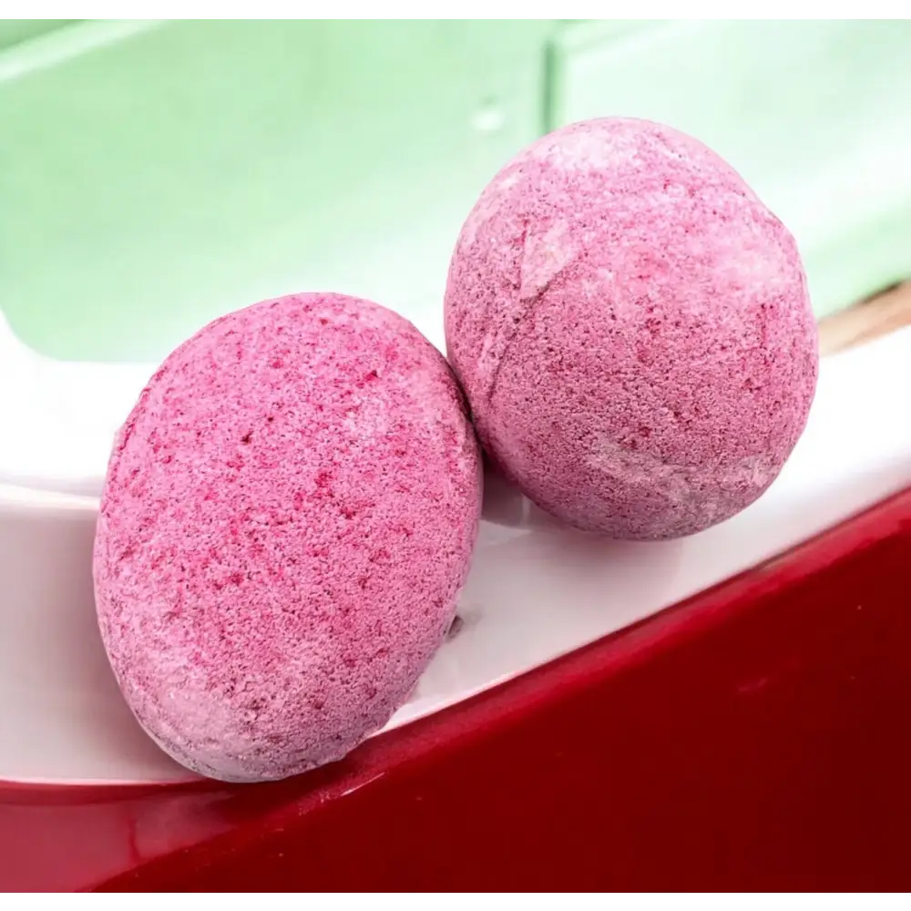 Oeuf de bain effervescent parfum au choix Destockage - Rose foncé cerise