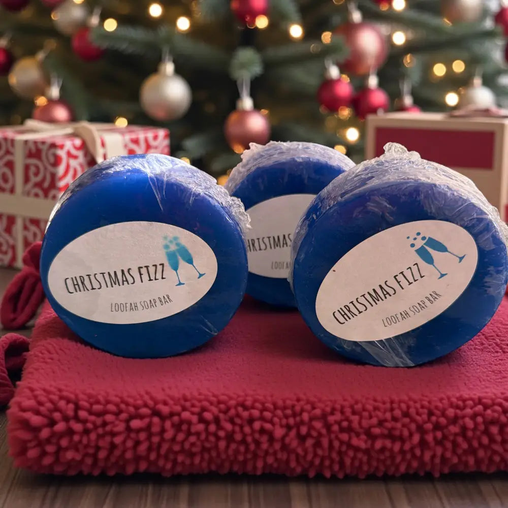 Savon loofah au choix Destockage - Christmas fizz (senteur Noël) Savon loofah