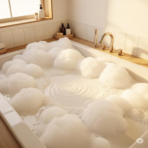 bains de lait moussant