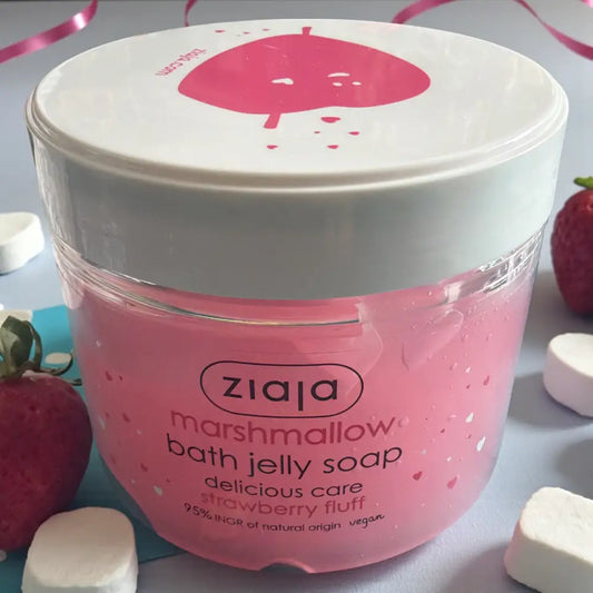 🍬 savon mousse Gélifié Guimauve Ziaja fraise - Gel douche