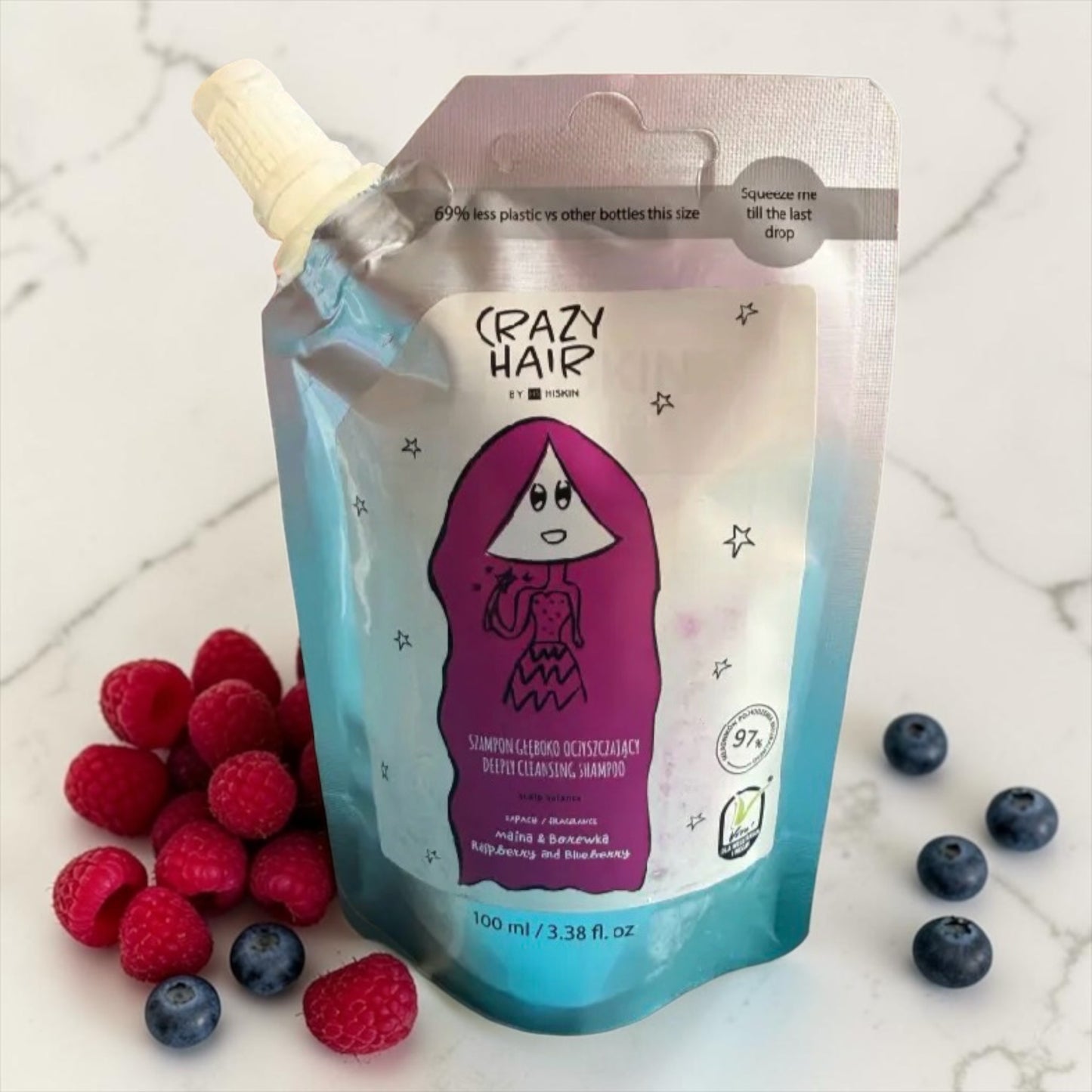 Shampoing framboise et myrtille 100 ml