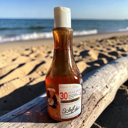 Huile sèche SPF 30 Tiaré Soleil des îles