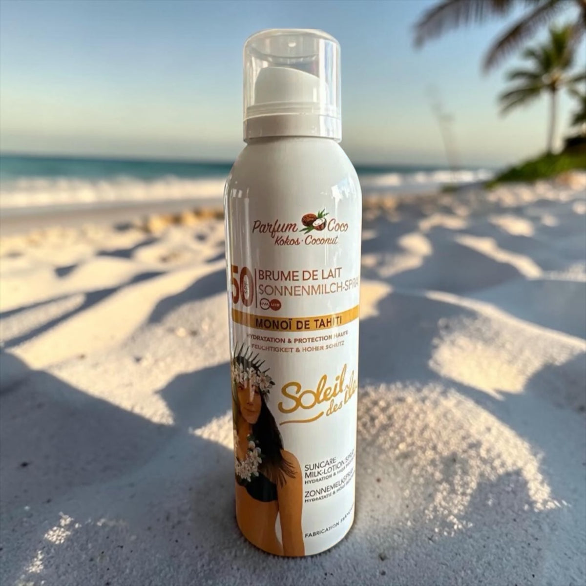 Brume de lait SPF 50 parfum coco Soleil des îles
