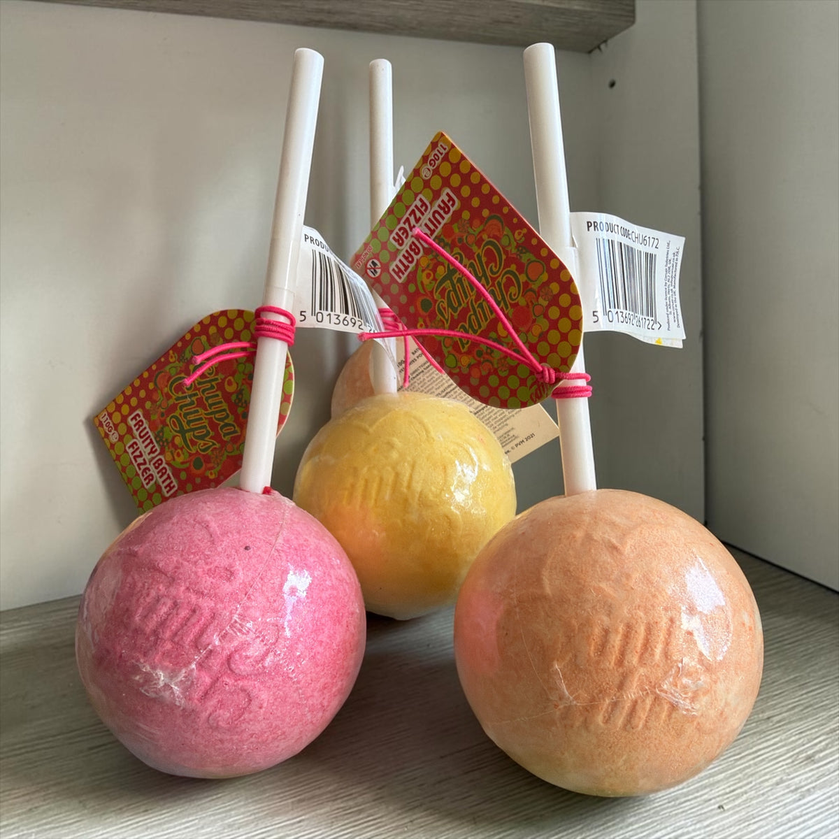 Boule de bain façon sucette Chupa chups