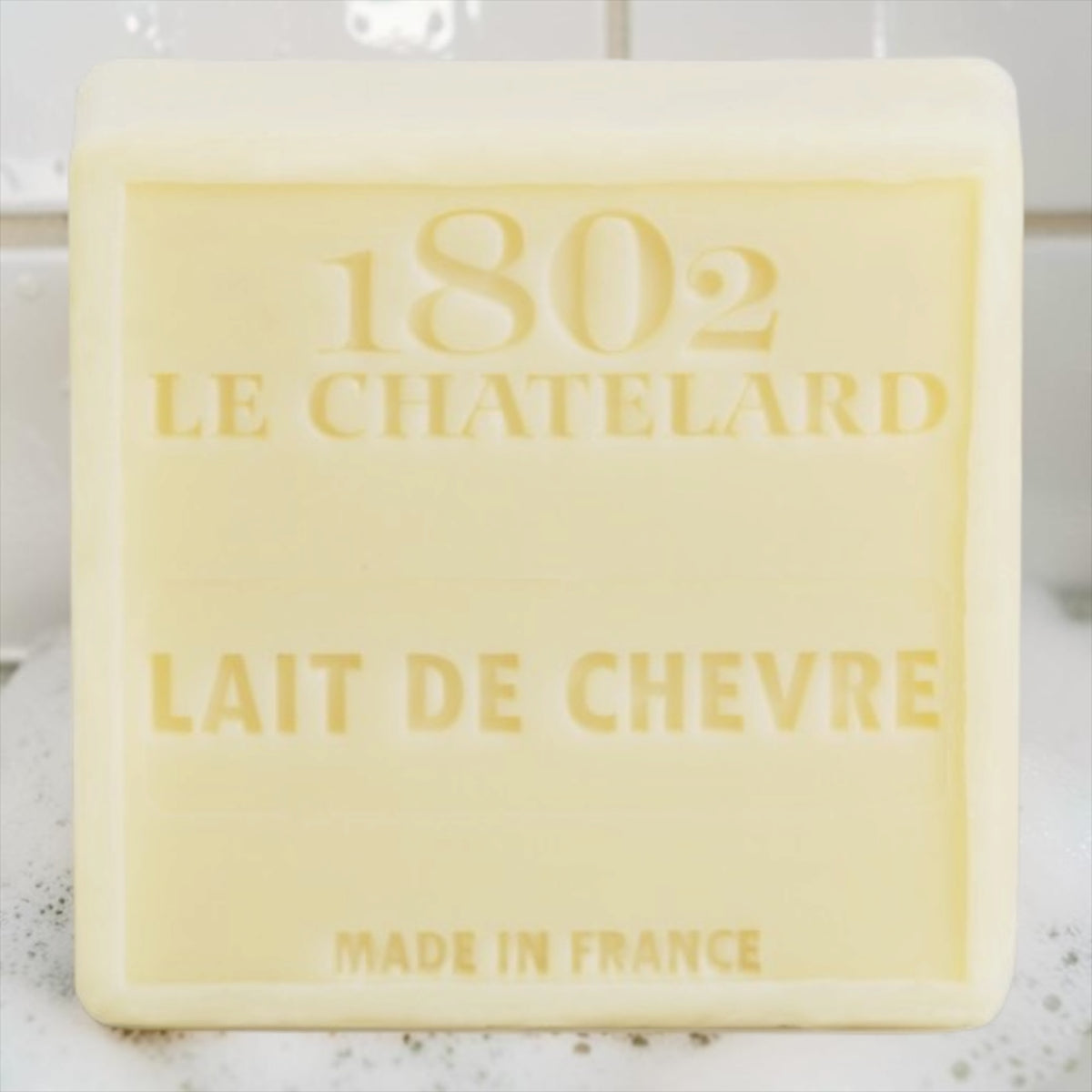 Savon carré 100 g Lait de chèvre sans huile de palme