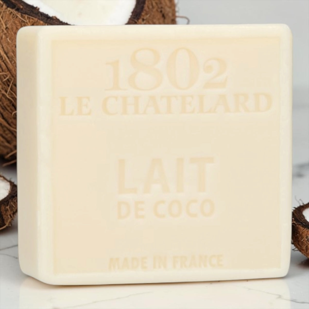 Savon carré Lait de coco sans huile de Palme
