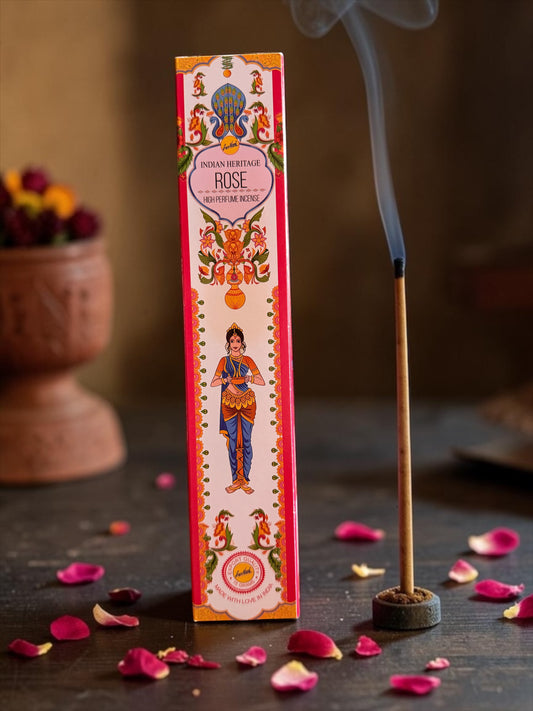 Boîte  de 15 encens parfum Rose