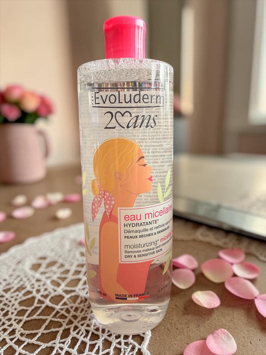 Eau Micellaire Démaquillante Peaux Sèches & Sensibles 500ml