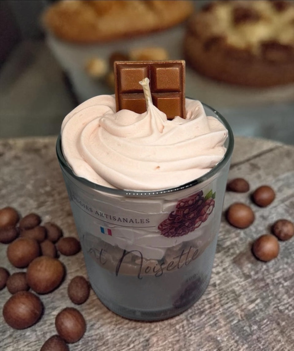 Bougie gourmande chocolat noisette