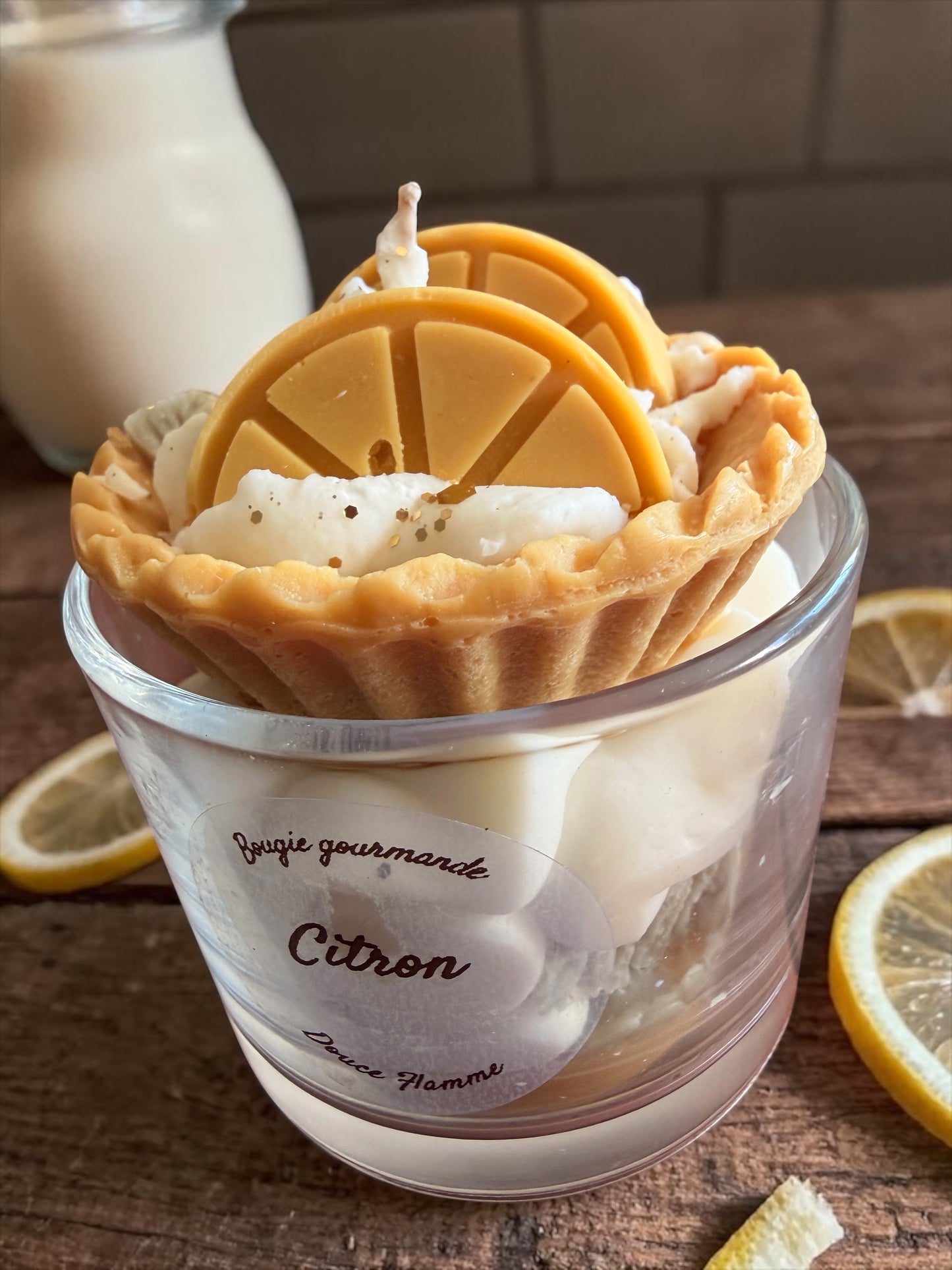 Bougie gourmande citron