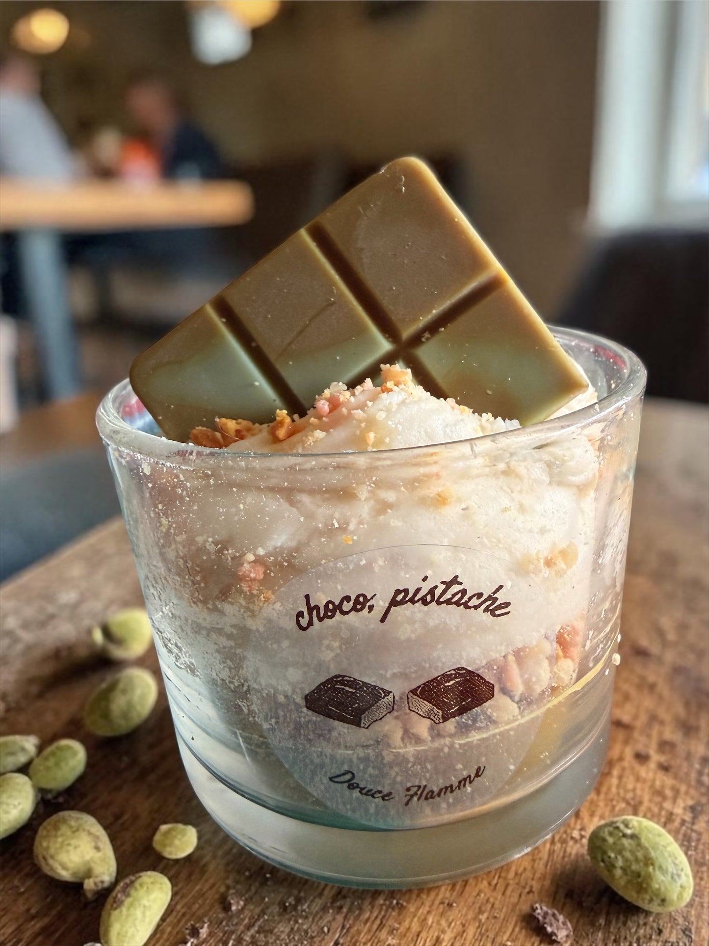 Bougie choco pistache