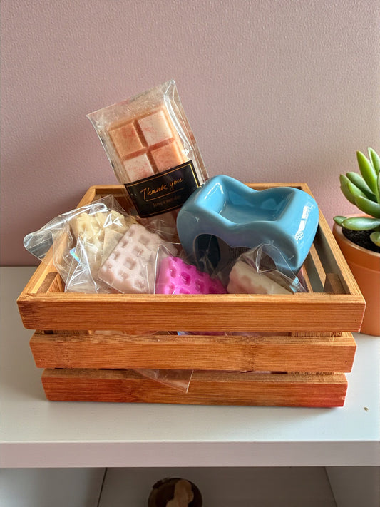 Coffret fête des mères brûleur cœur et ses 10 fondants