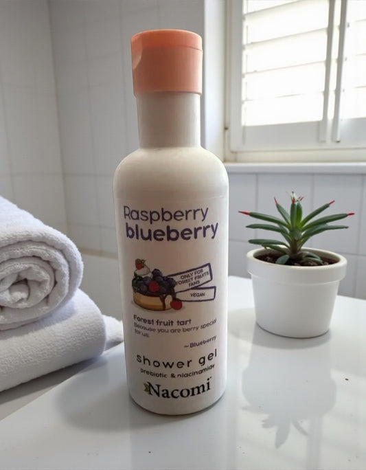 Gel douche framboise Myrtille  Nacomi
