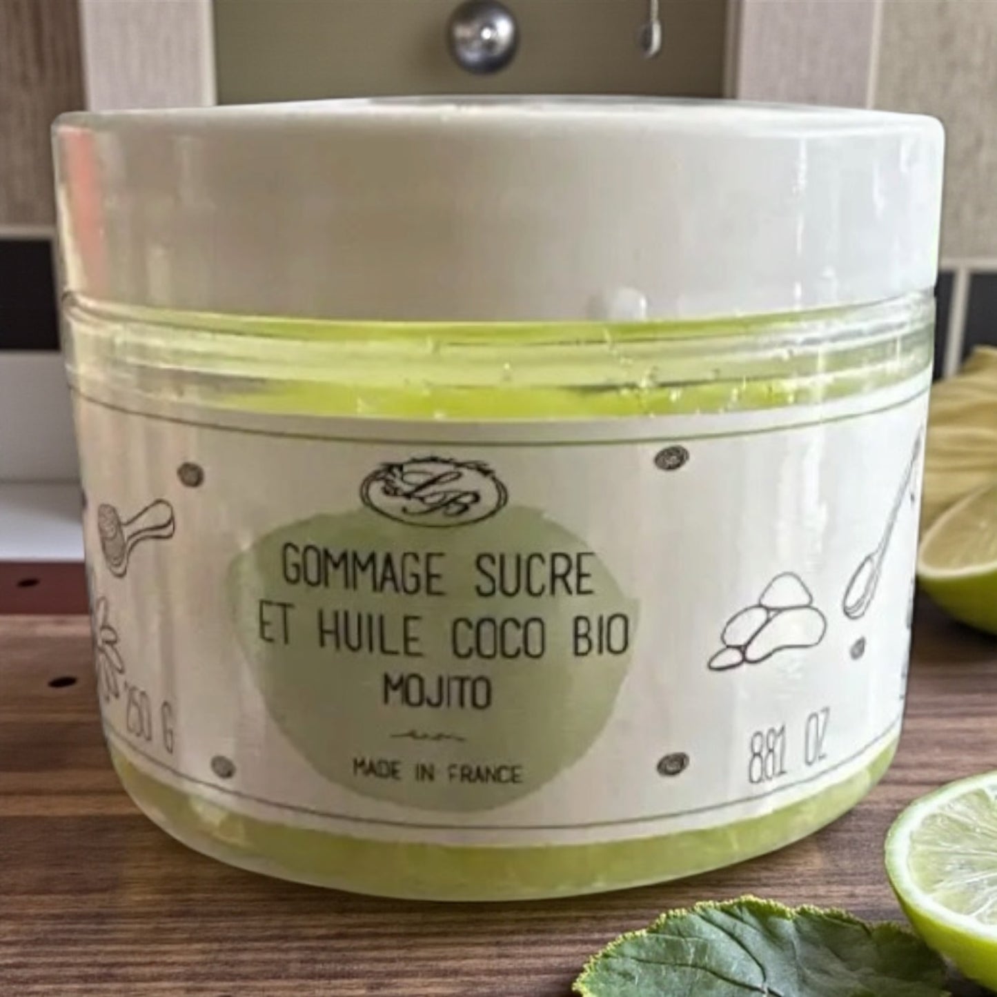 Gommage au sucre a l huile de coco bio