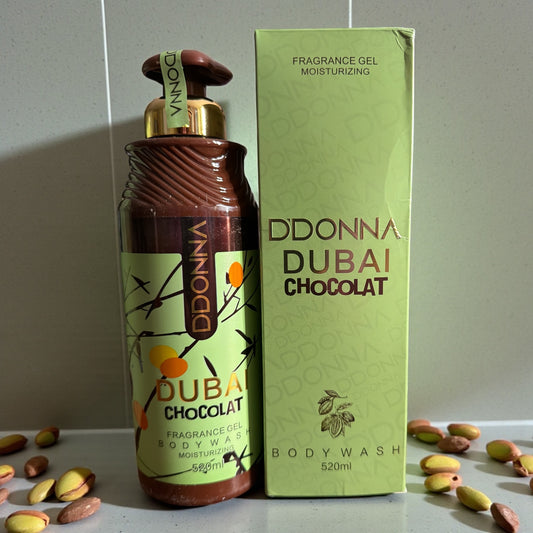 Grand gel douche 520 ml corps et cheveux Chocolat Dubai