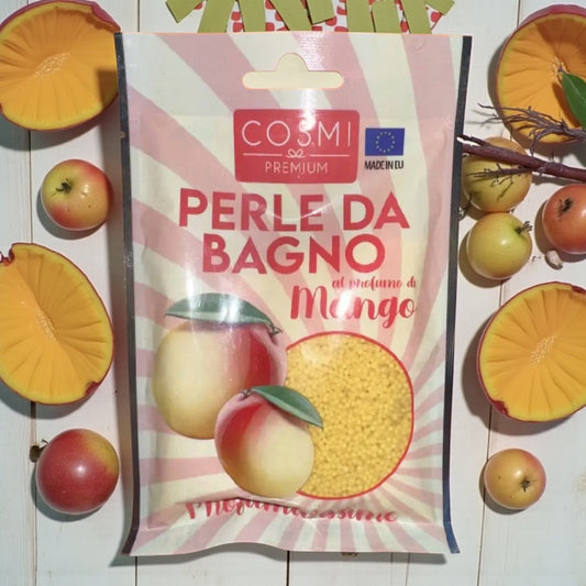 Sachet de petites perles de bain mangue juteuse