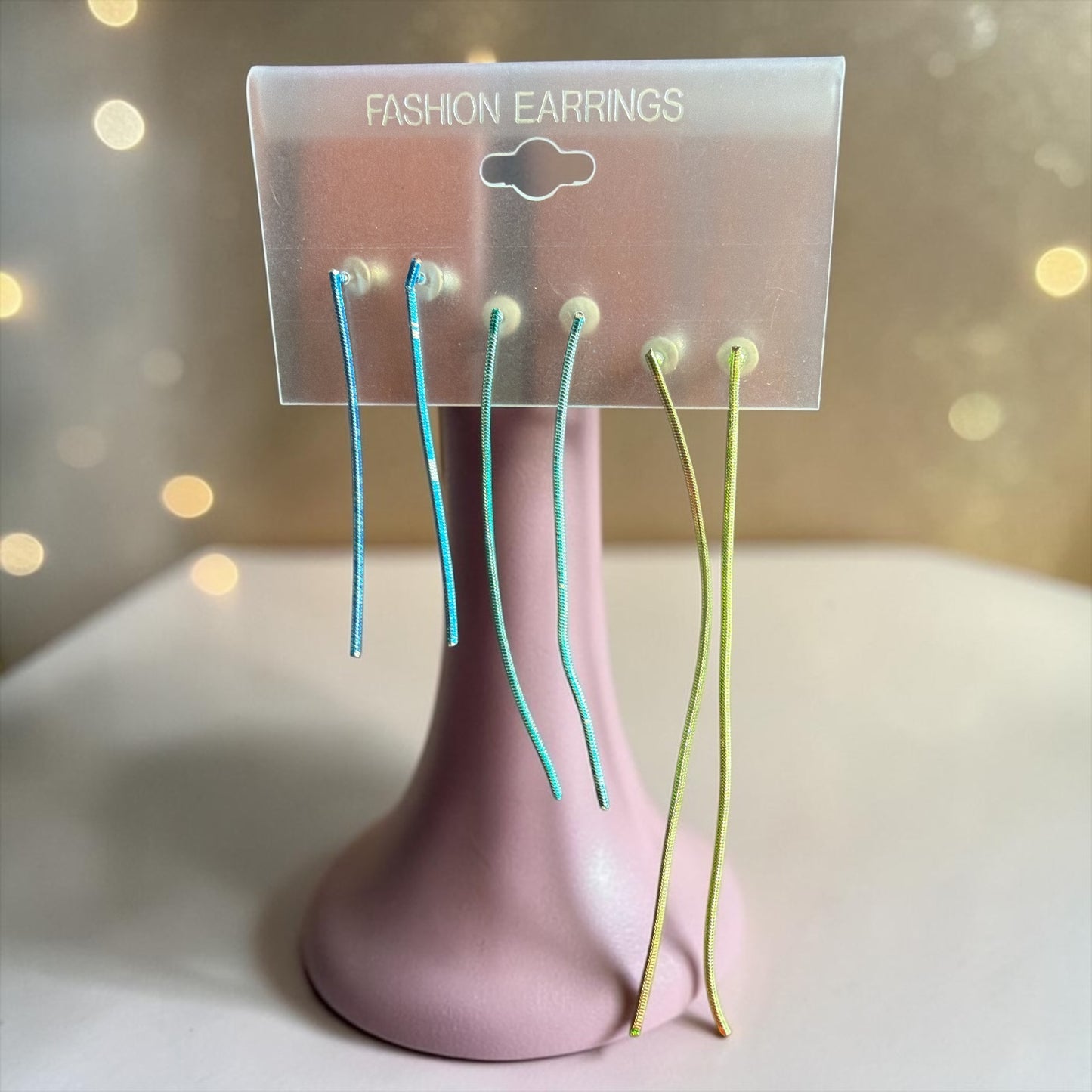 3 paires de boucles d oreilles pendantes