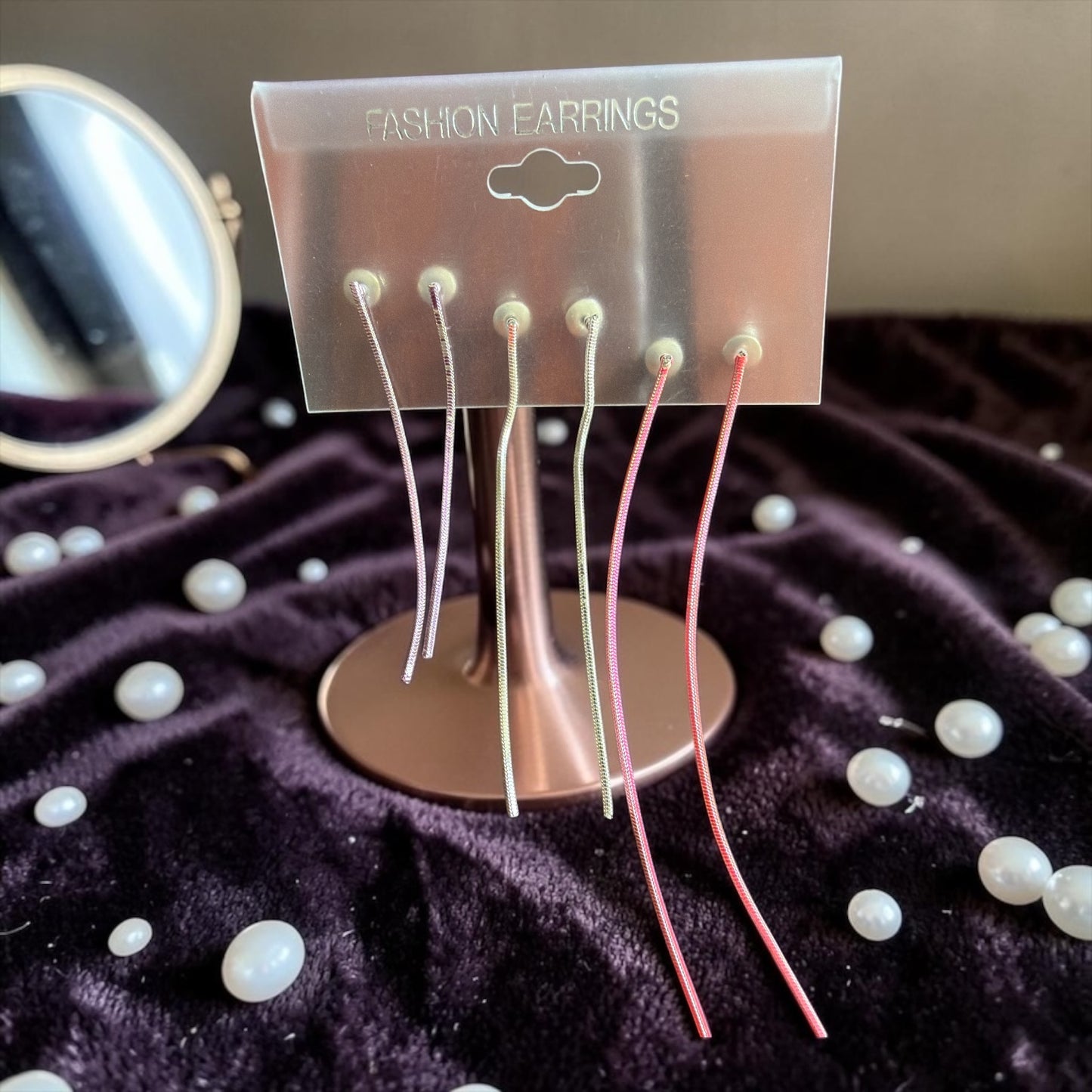 3 paires de boucles d oreilles pendantes