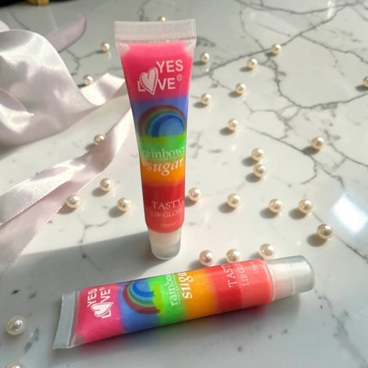 Lip gloss au sucre rainbows 💄