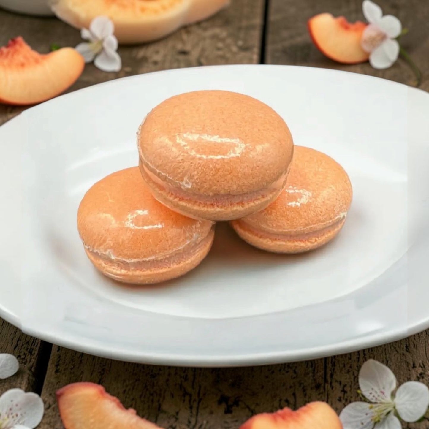 Macaron de bain effervescent