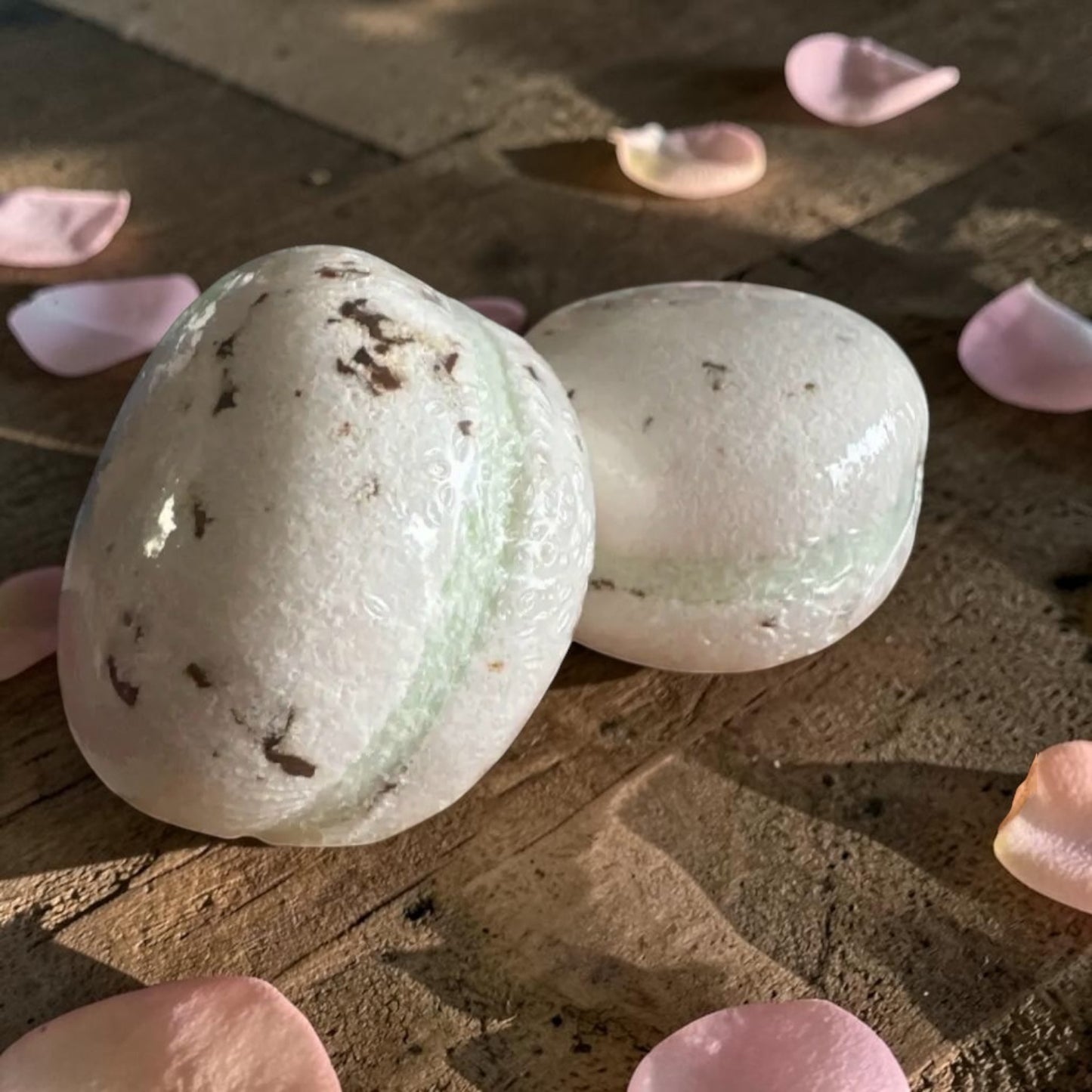 Macaron de bain effervescent