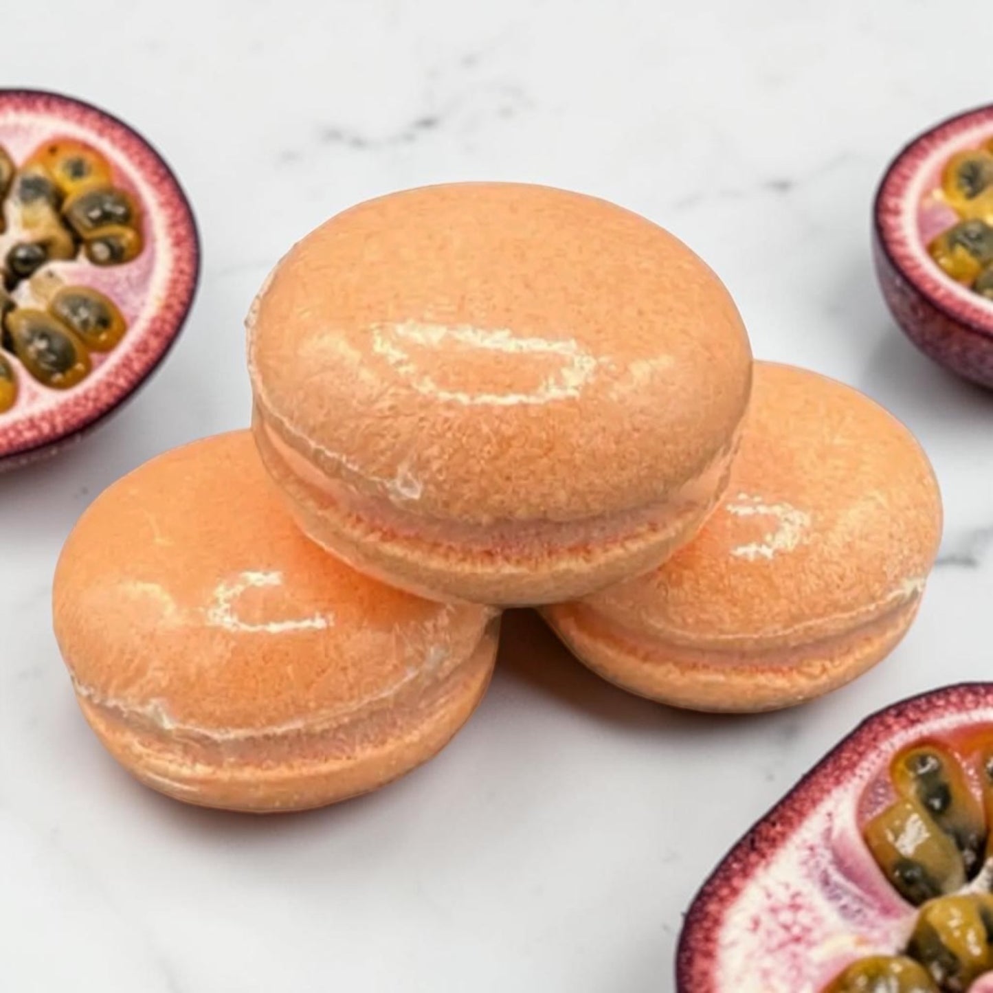 Macaron de bain effervescent