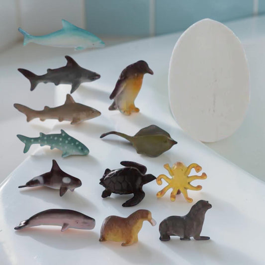 Oeuf de bain 🥚 Vie marine avec jouet à collectionner
