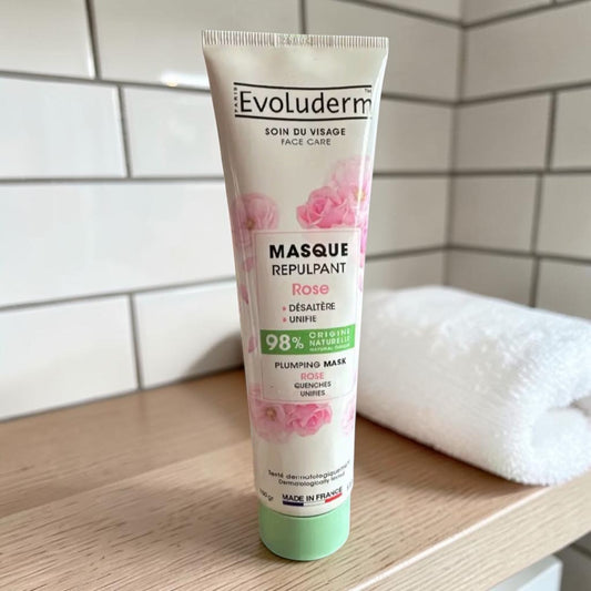 Masque visage repulpant à la rose Evoluderm
