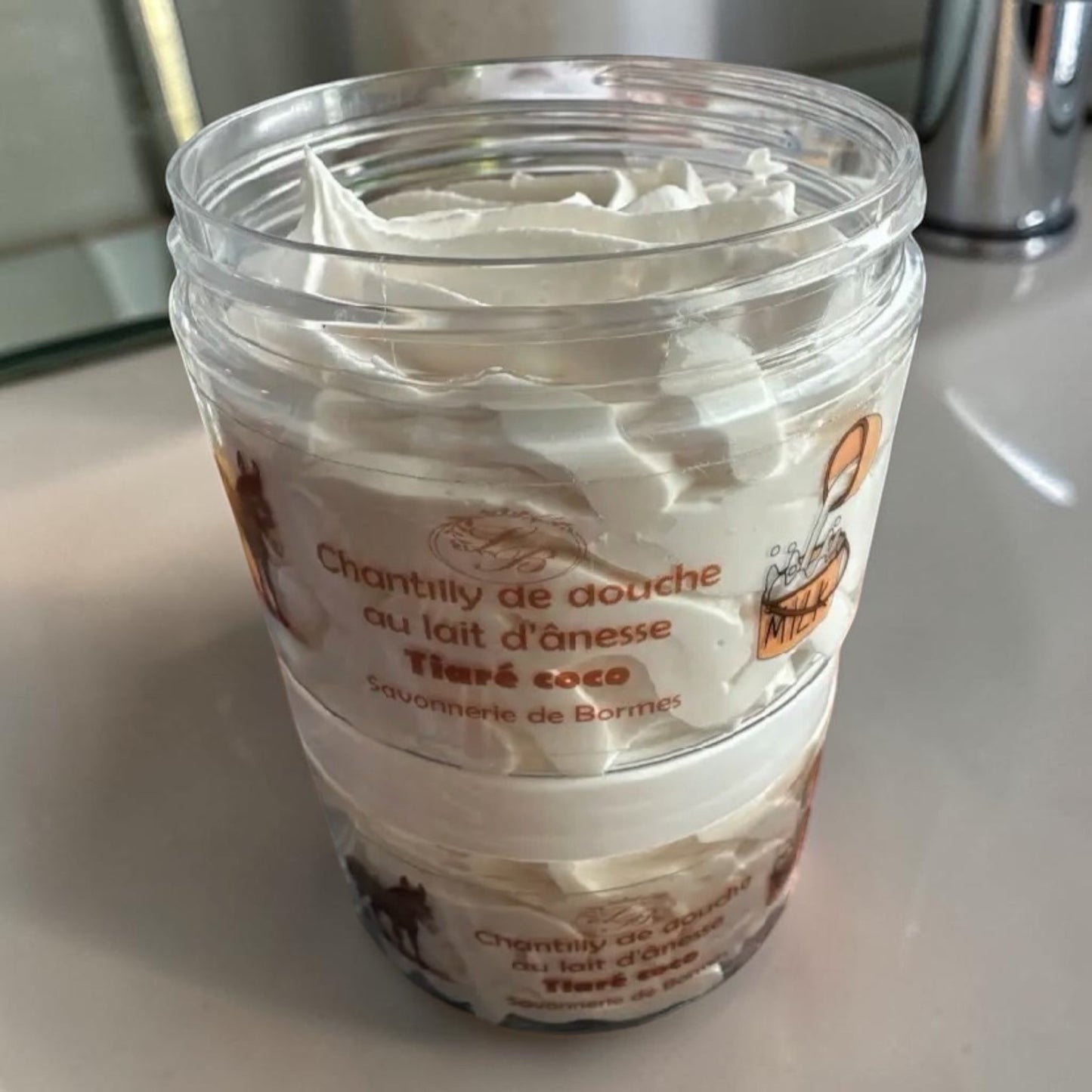 Chantilly de douche au lait d ânesse 100 g