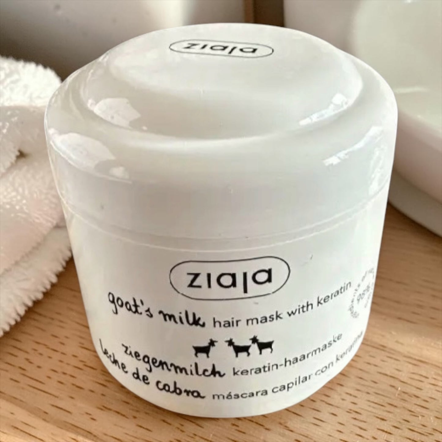 Masque cheveux avec kératine au lait de chèvre 200ml🐐