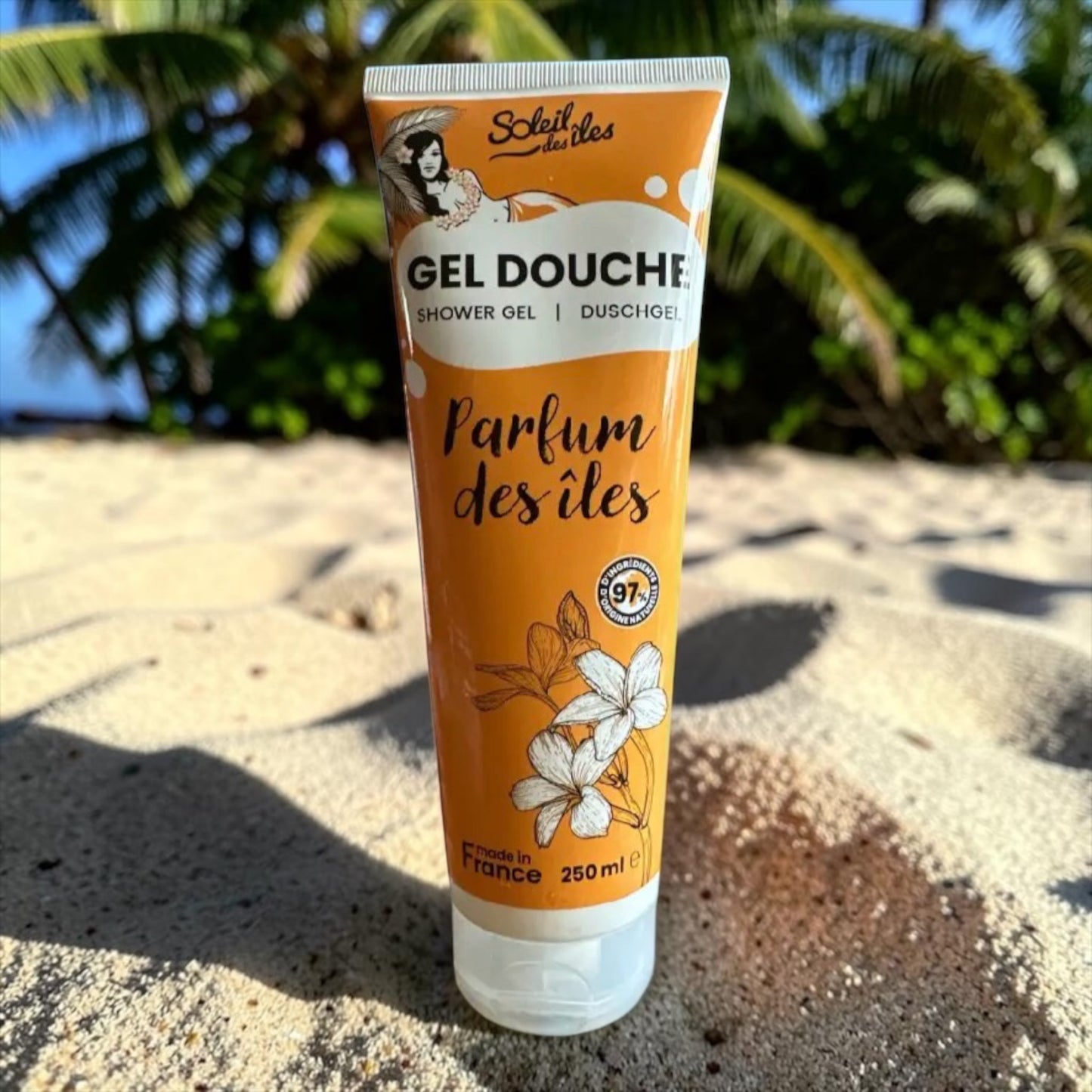 Gel douche au choix Soleil des îles 250 ml
