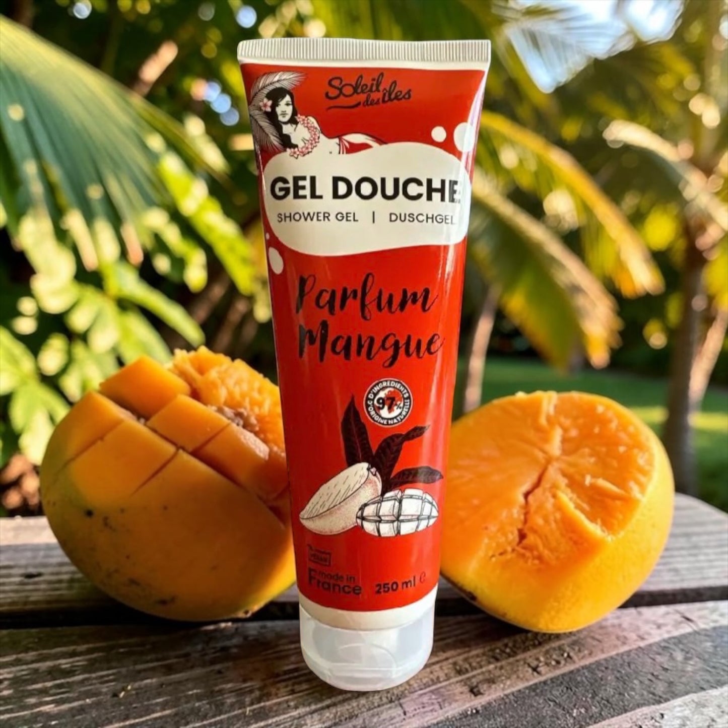 Gel douche au choix Soleil des îles 250 ml